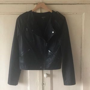 TOPSHOP Faux Leather Jacket